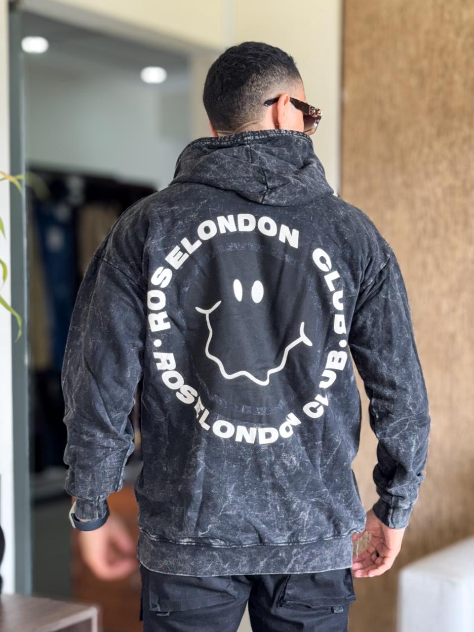 Canguro Rose London oversize the club negro