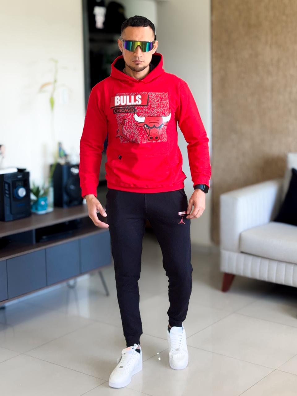 Deportivo Chicago bulls rojo/negro