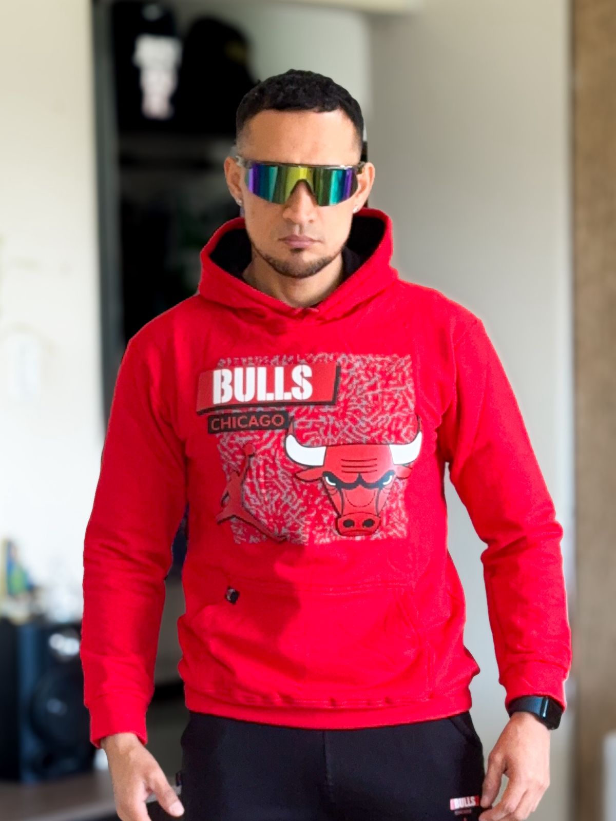 Deportivo Chicago bulls rojo/negro