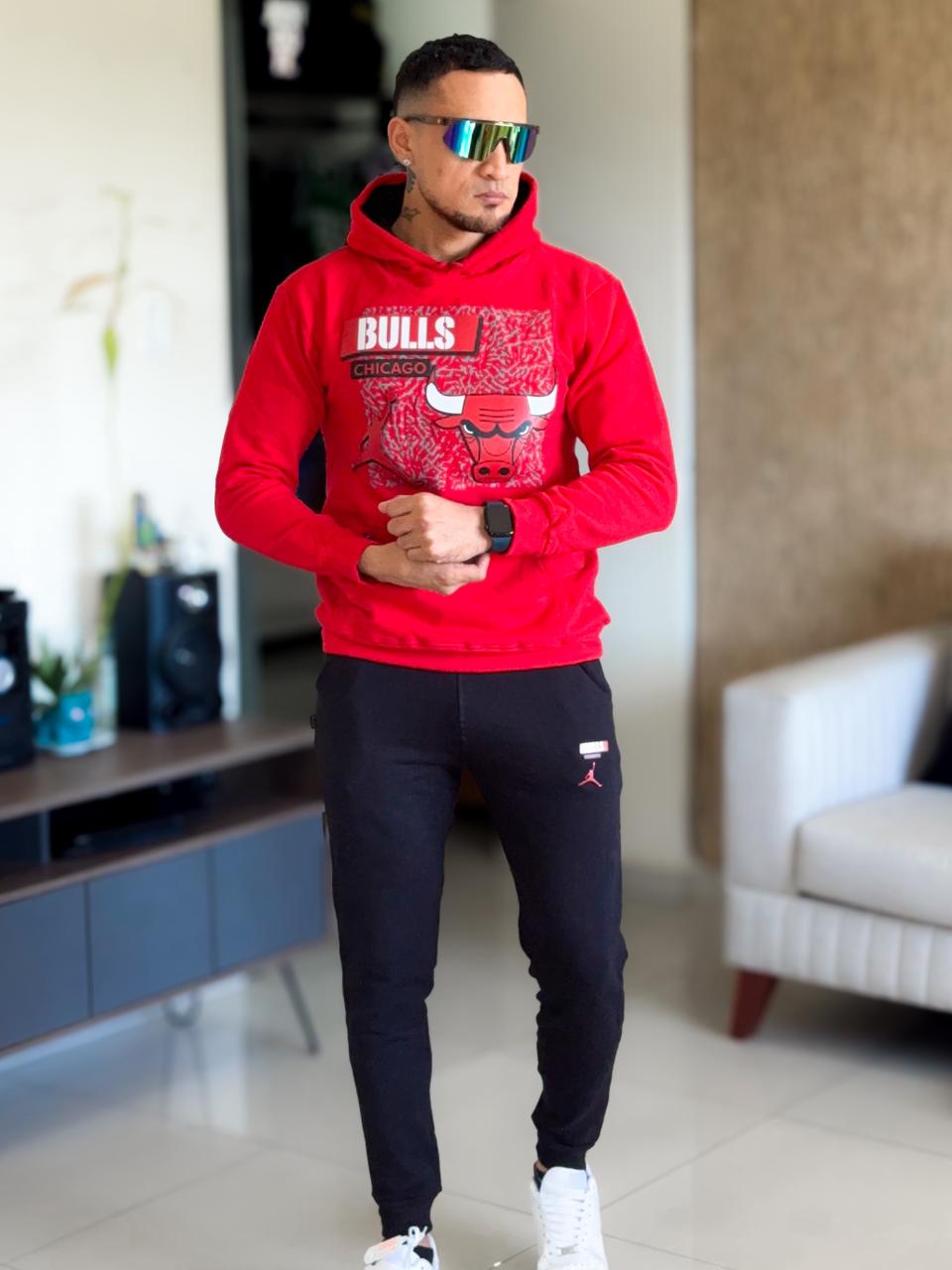 Deportivo Chicago bulls rojo/negro