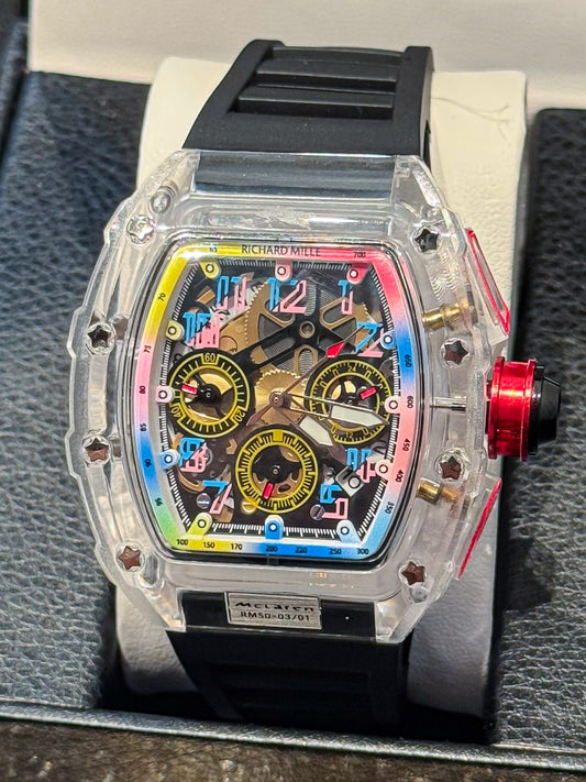 Reloj Richard Mille MCLAREN RAINBOW Manilla Negra