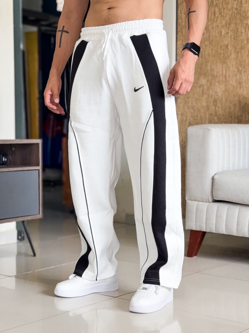 Buso Pachuco Baggy premium NIKE RETRO color blanco