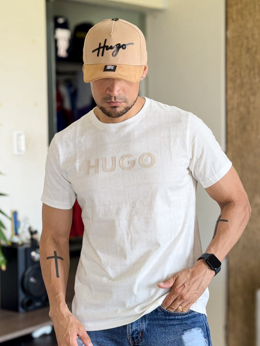 Polera HUGO BOSS premium sellada blanco