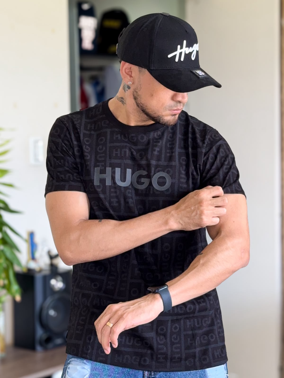 Polera HUGO BOSS premium sellada negro