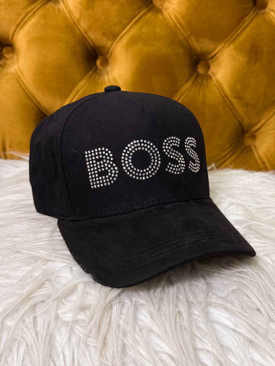 Gorra BOSS Premium con Pedrería negro