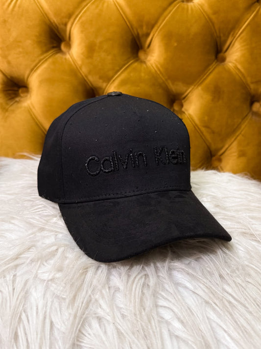Gorra Calvin Klein Premium Logo Texturizado Negro