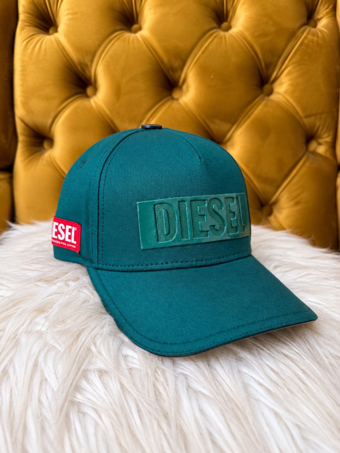 Gorra Diesel Premium Logo Relieve verde