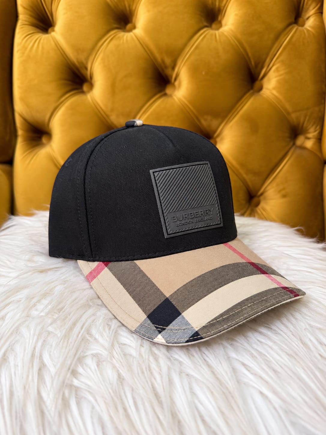 Gorra BURBERRY Premium Franjas negra