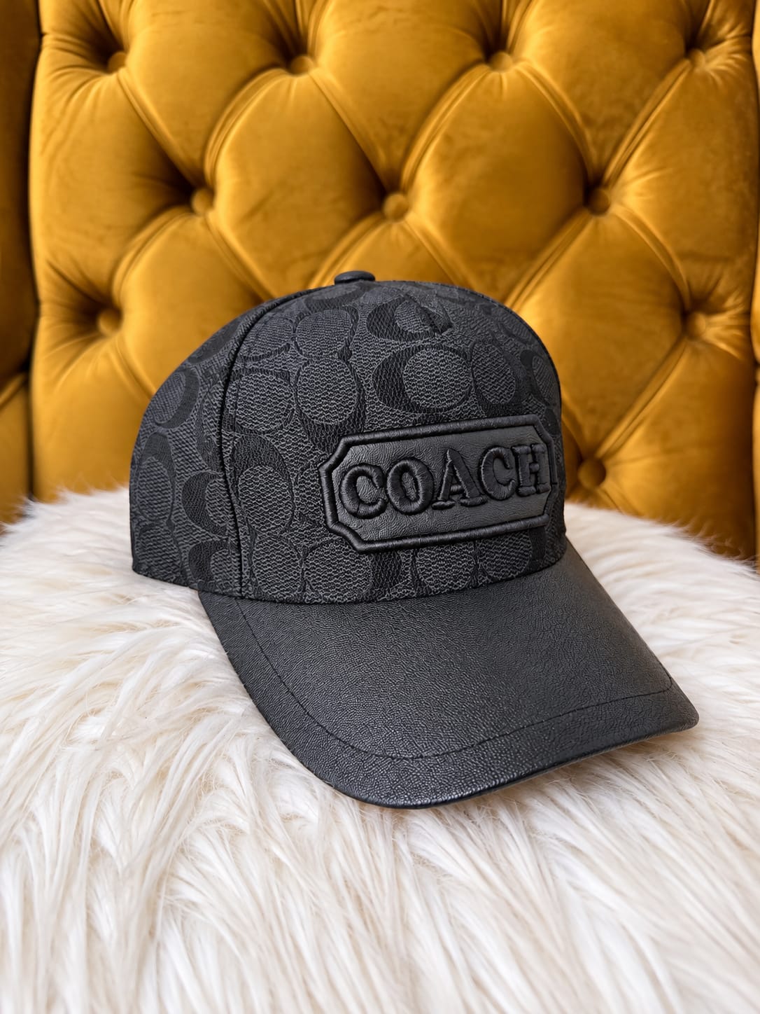 Gorra COACH cobertura premium negra