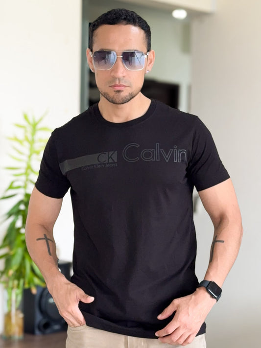 Polera CALVIN KLEIN modelo jeans premium negro