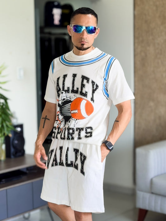 Conjunto de verano Valley Sports Premium blanco