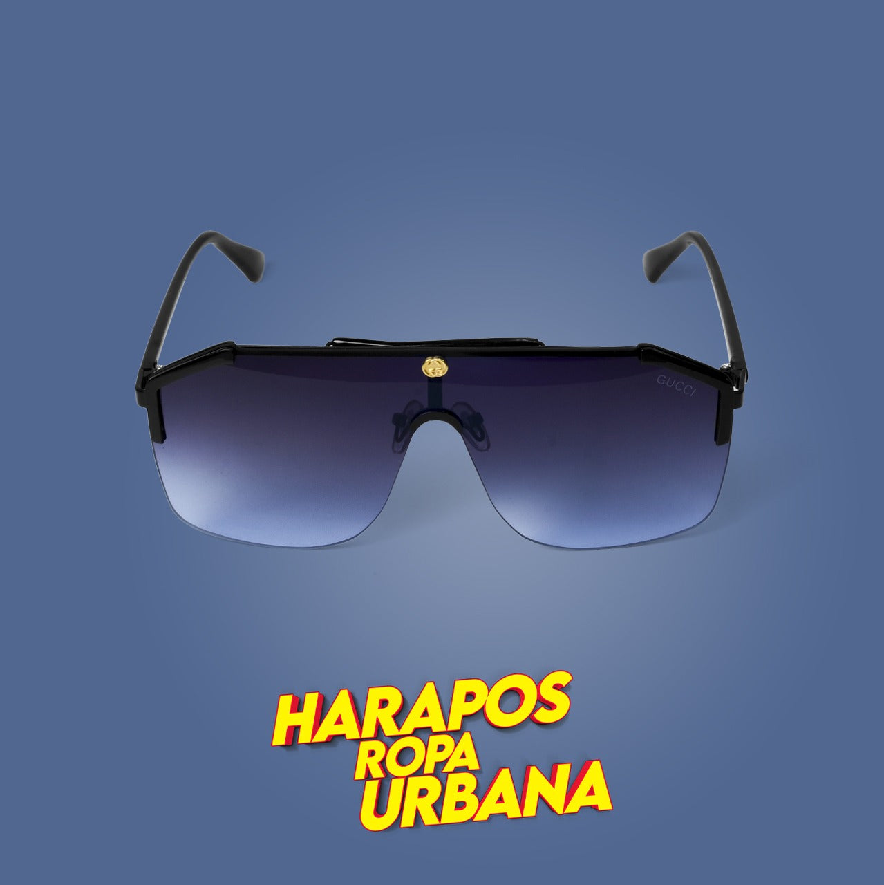 Gafas Gucci negra difuminada GG