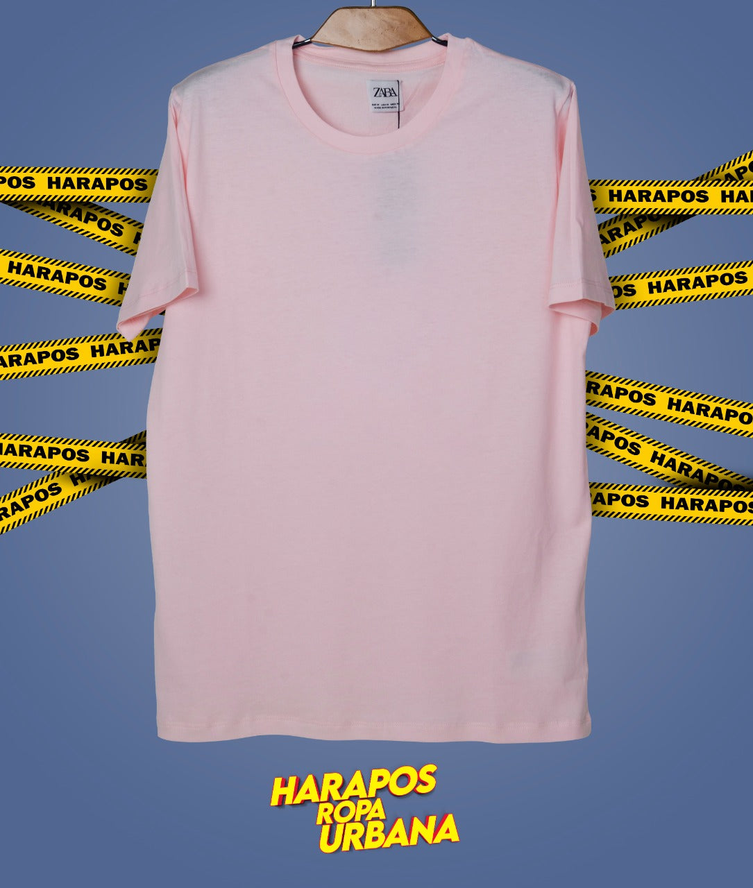 Polera zara basica rosada