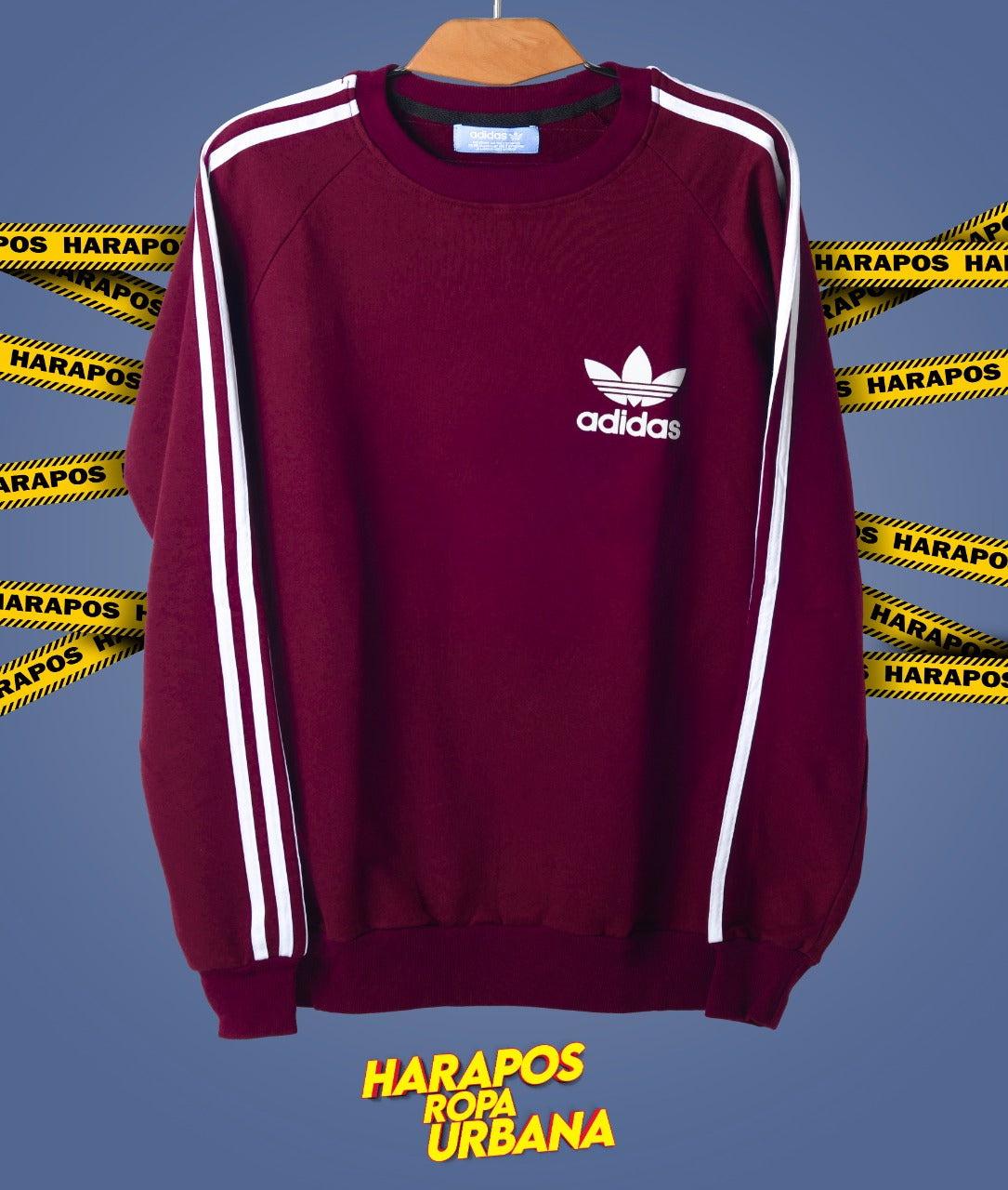 Sudadera Adidas guinda