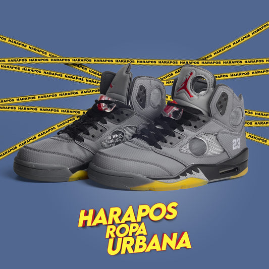 Zapatillas Nike Air Jordan Retro 5 x Off-White plomas