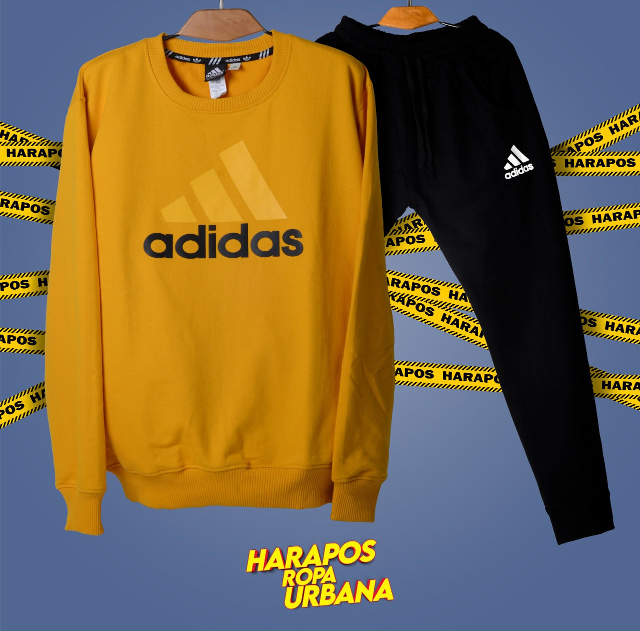 Deportivo adidas amarillo y negro