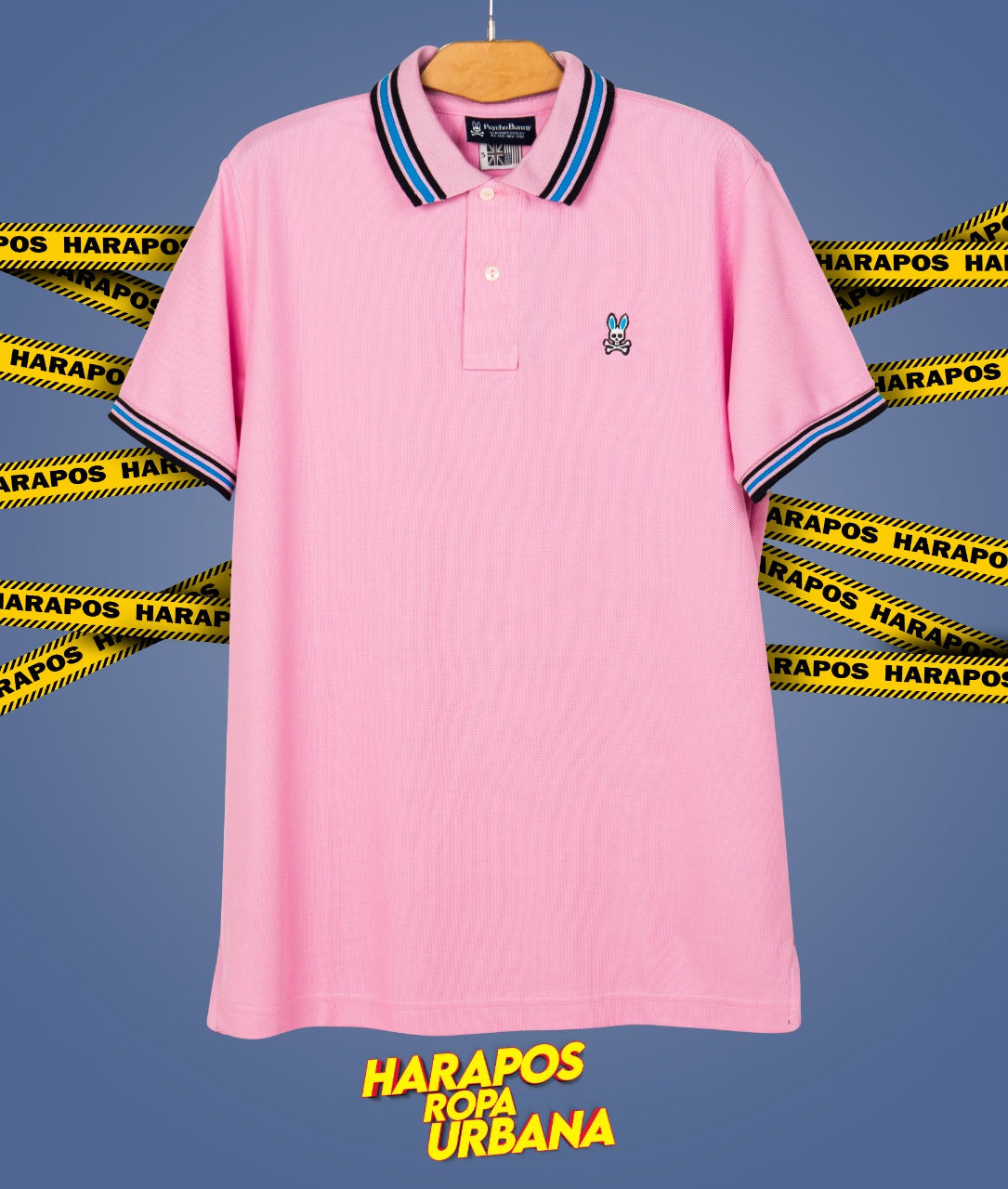 Polera Psycho Bunny rosa