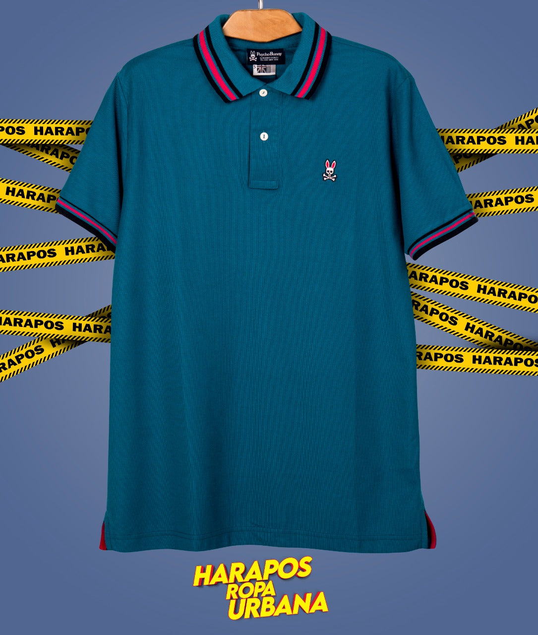 Polera Psycho Bunny verde oscuro