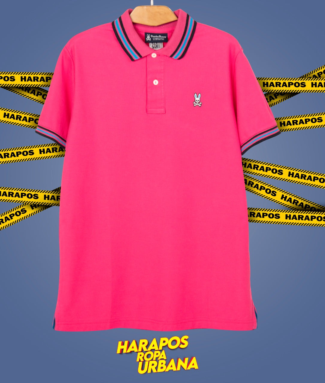 Polera Psycho Bunny fucsia