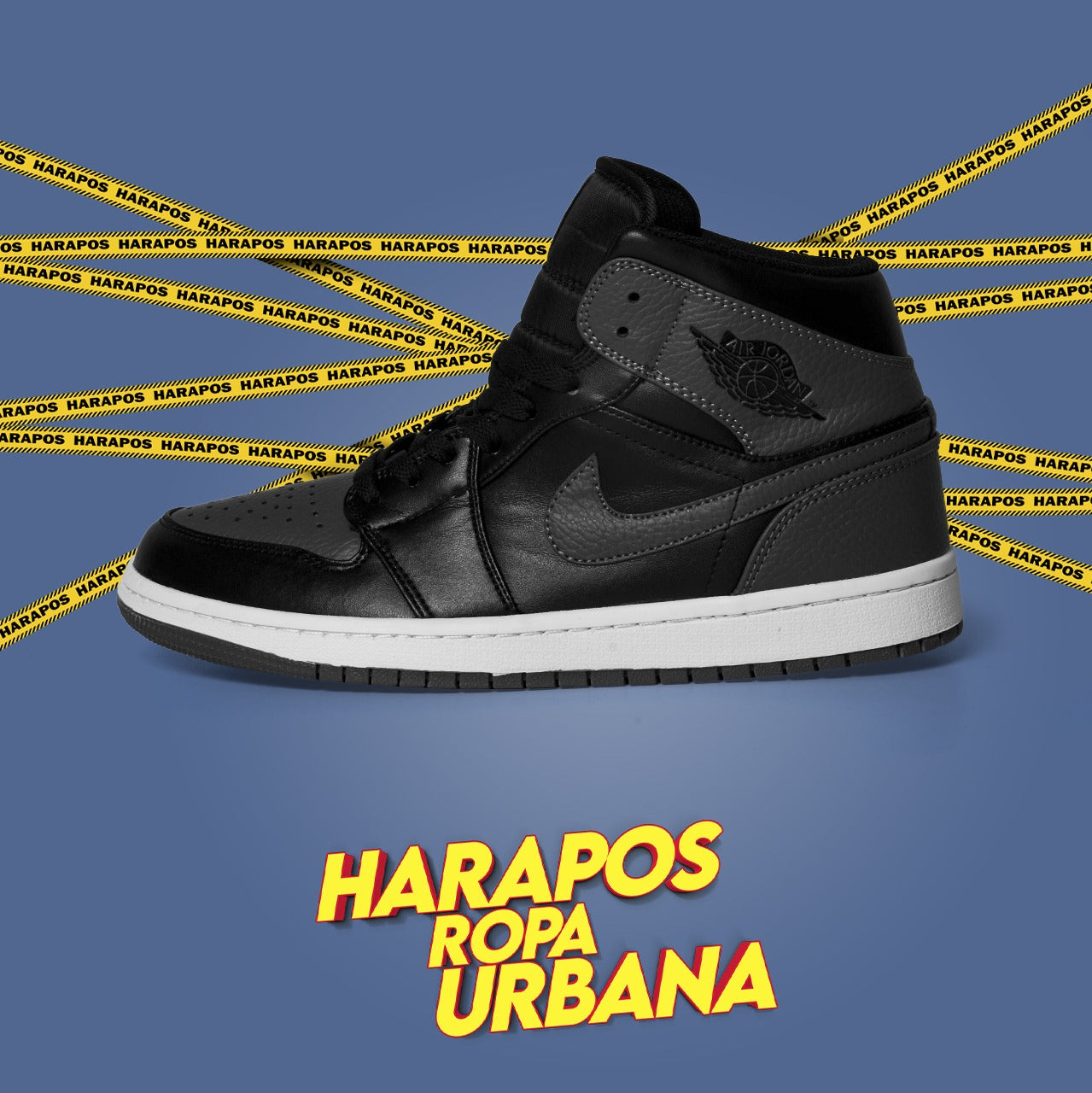 Zapatillas Nike Air Jordan Retro 1 Mide Black