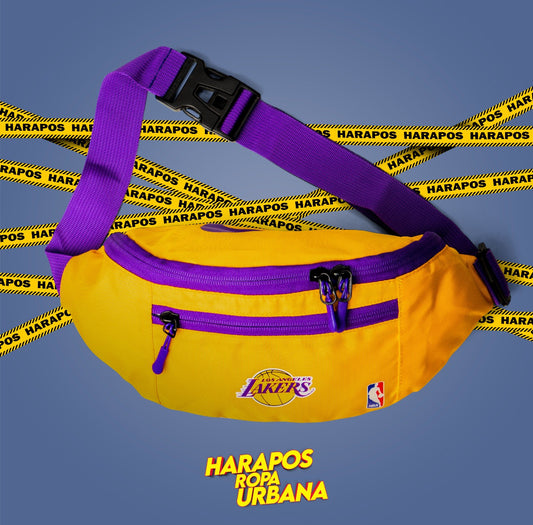 Riñonera Lakers amarilla