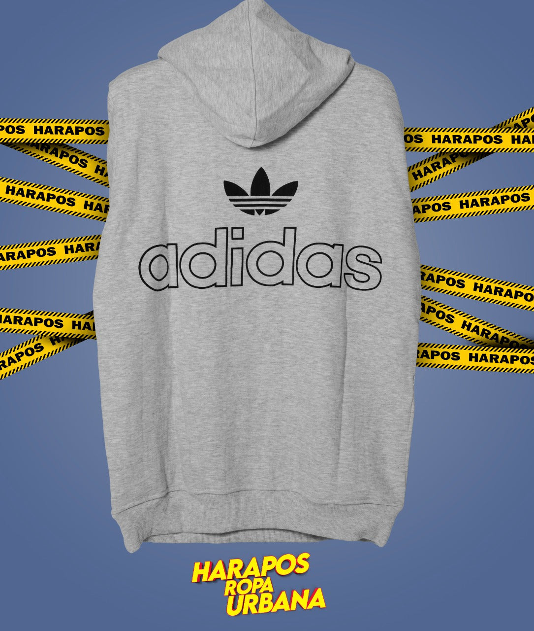 Canguro Adidas plomo