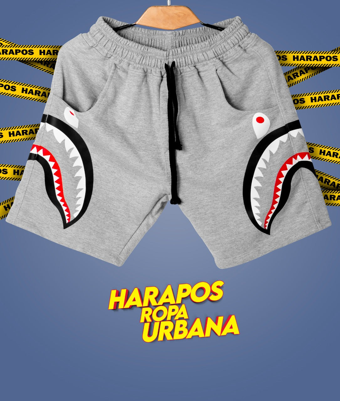 Short Bape plomo dientes laterales