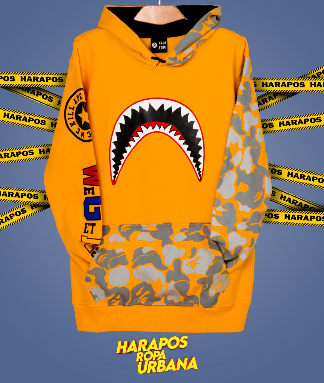 Canguro Bape bocaza amarillo