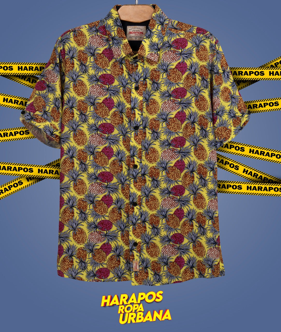 Camisa burton amailla con piñas