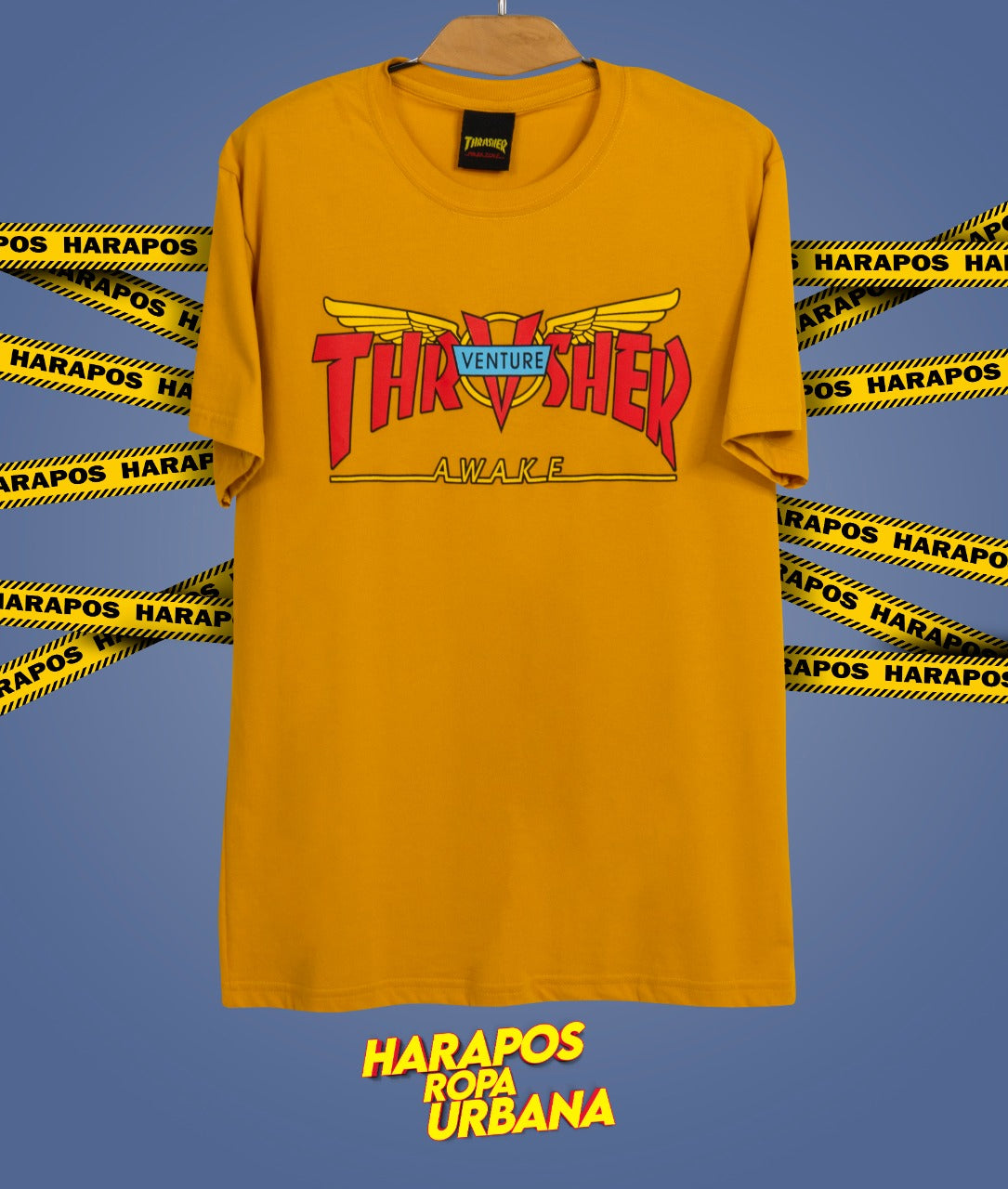 Polera thrasher awake amarilla