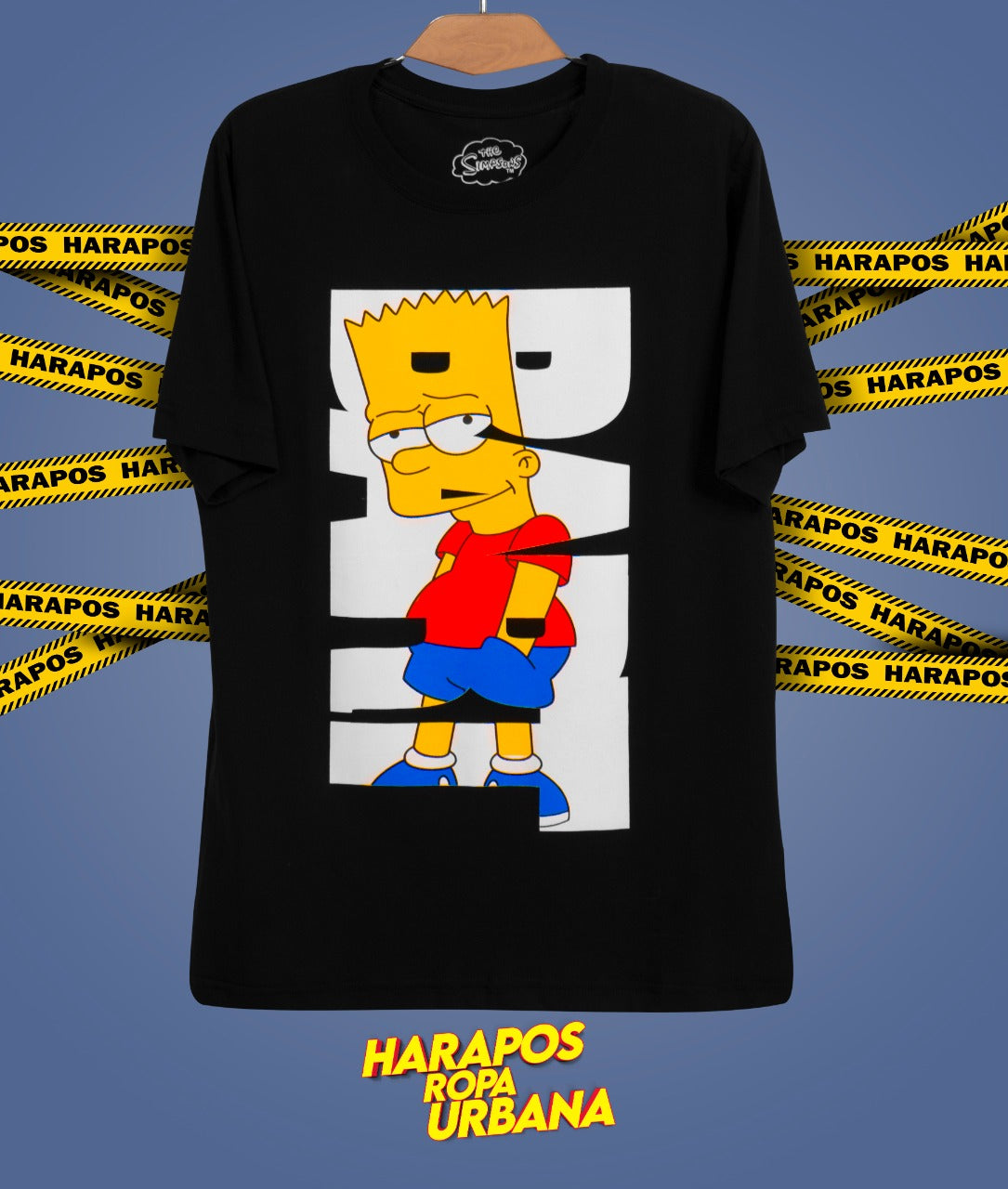 Polera negra bart grande