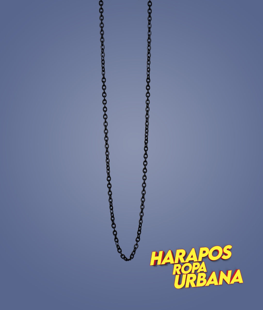 Cadena de acero negra