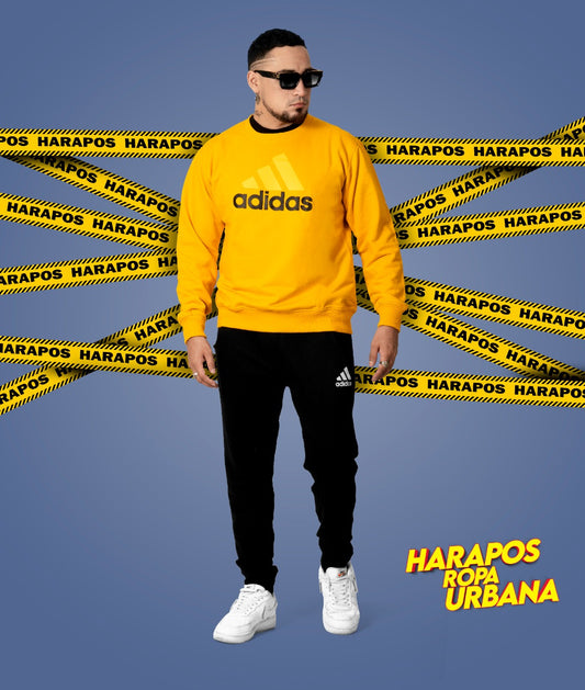 Deportivo adidas amarillo y negro