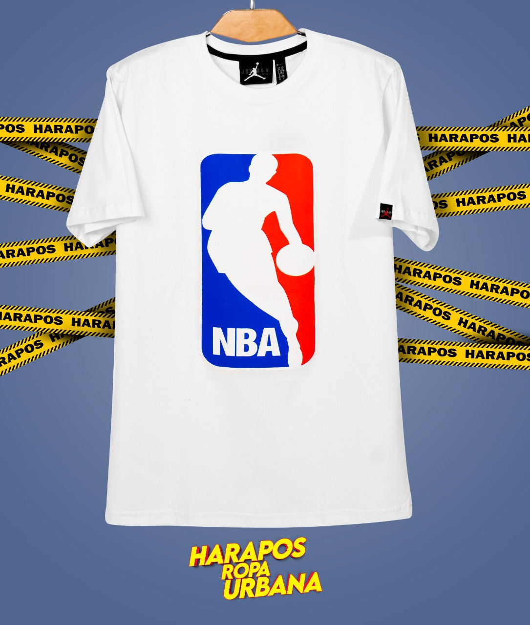 Polera jordan NBA blanca