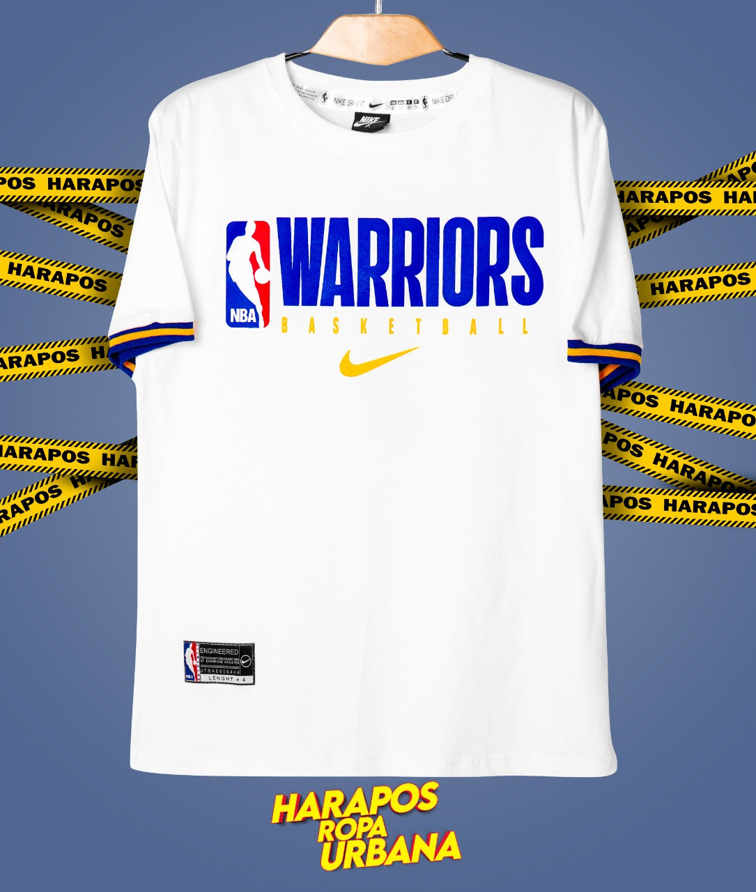 Polera warriors blanca