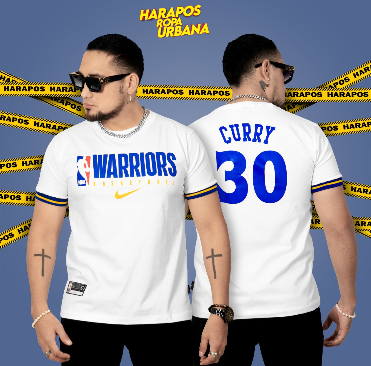Polera warriors blanca