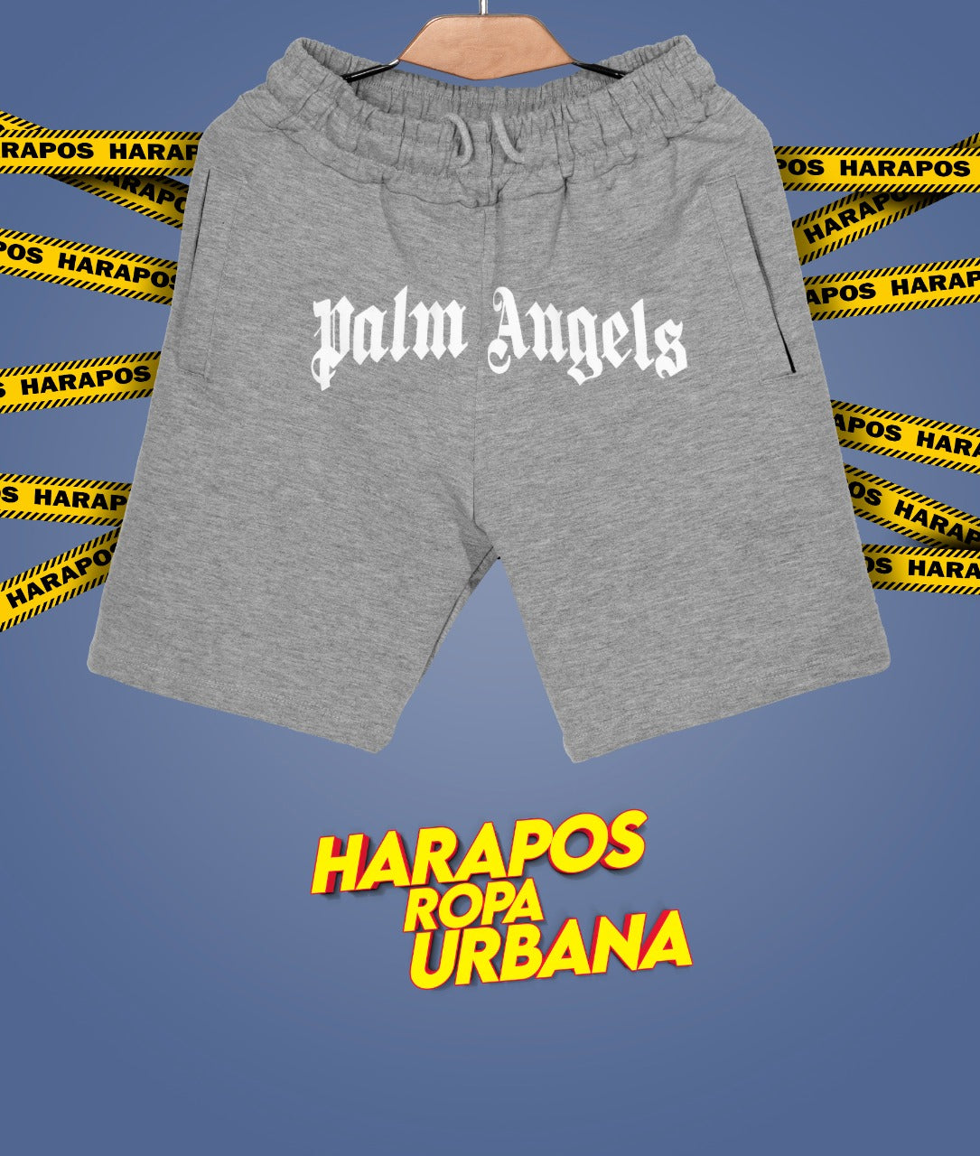 Short Palm Angels plomo basico