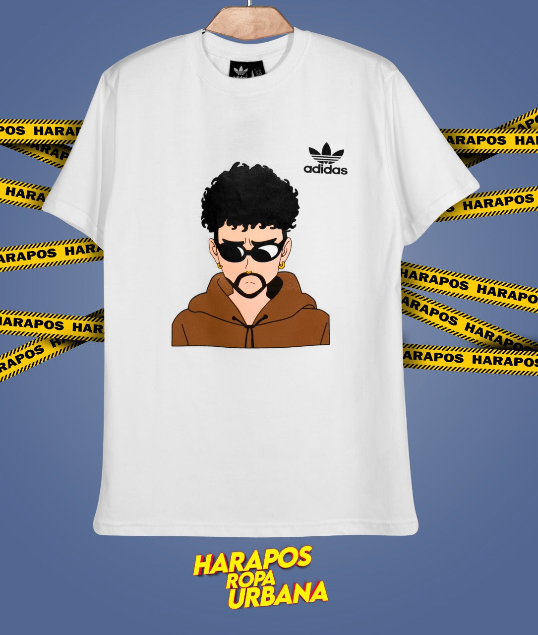 Polera adidas benito blanca