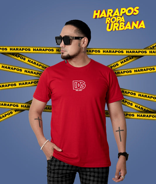 Polera dolce and gabbana milano roja