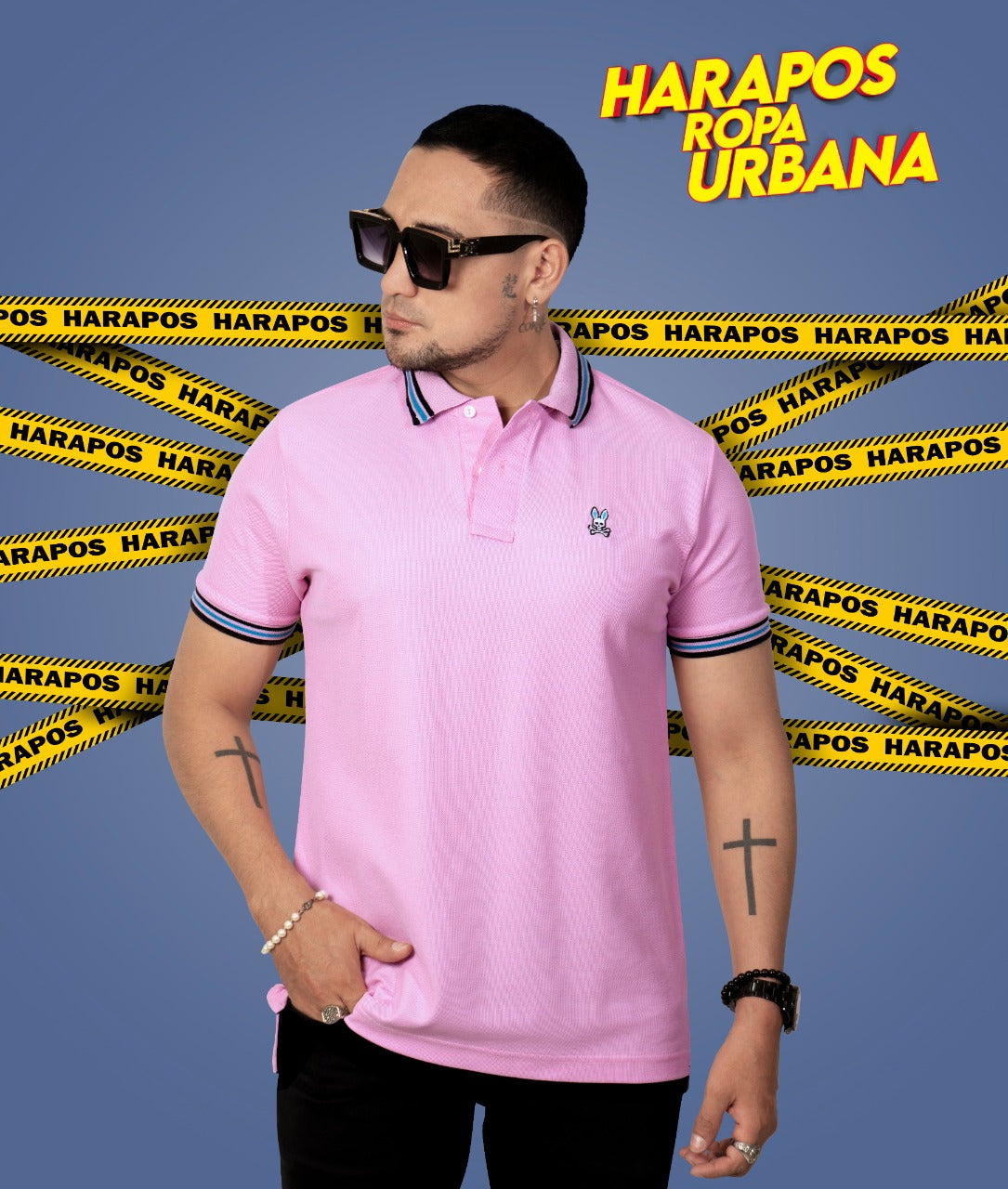 Polera Psycho Bunny rosa