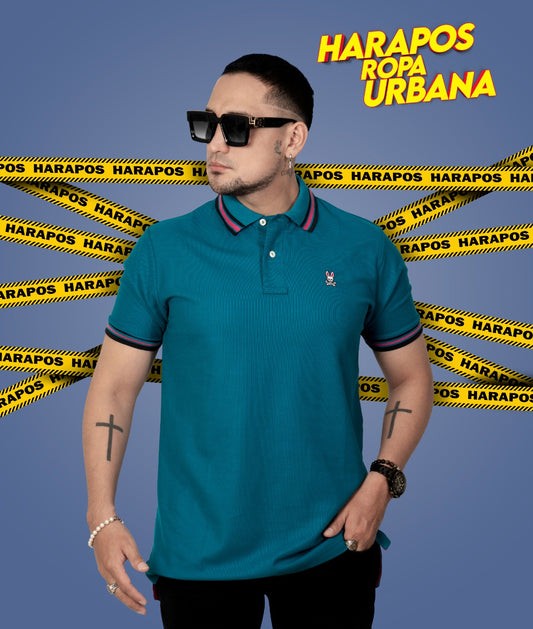 Polera Psycho Bunny verde oscuro