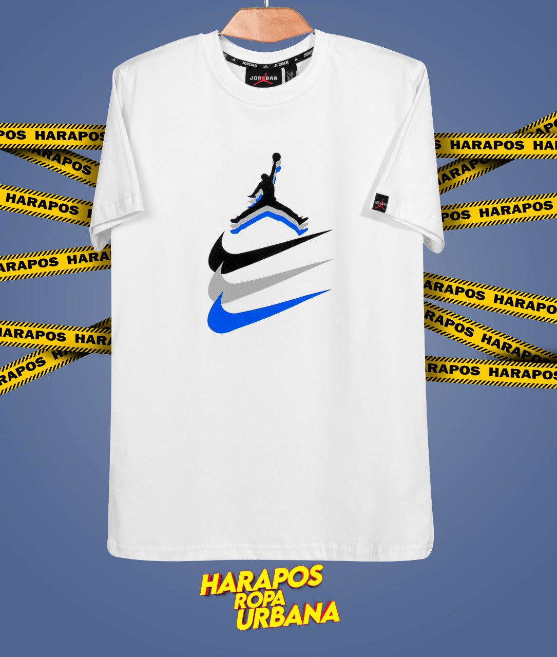 Polera nike blanca triple swoosh