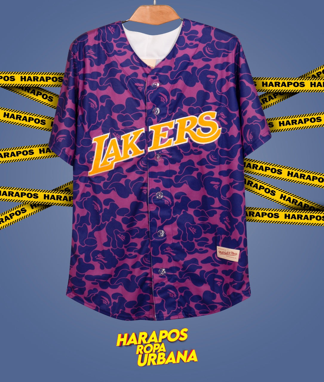 Jersey lakers bape lila camuflado