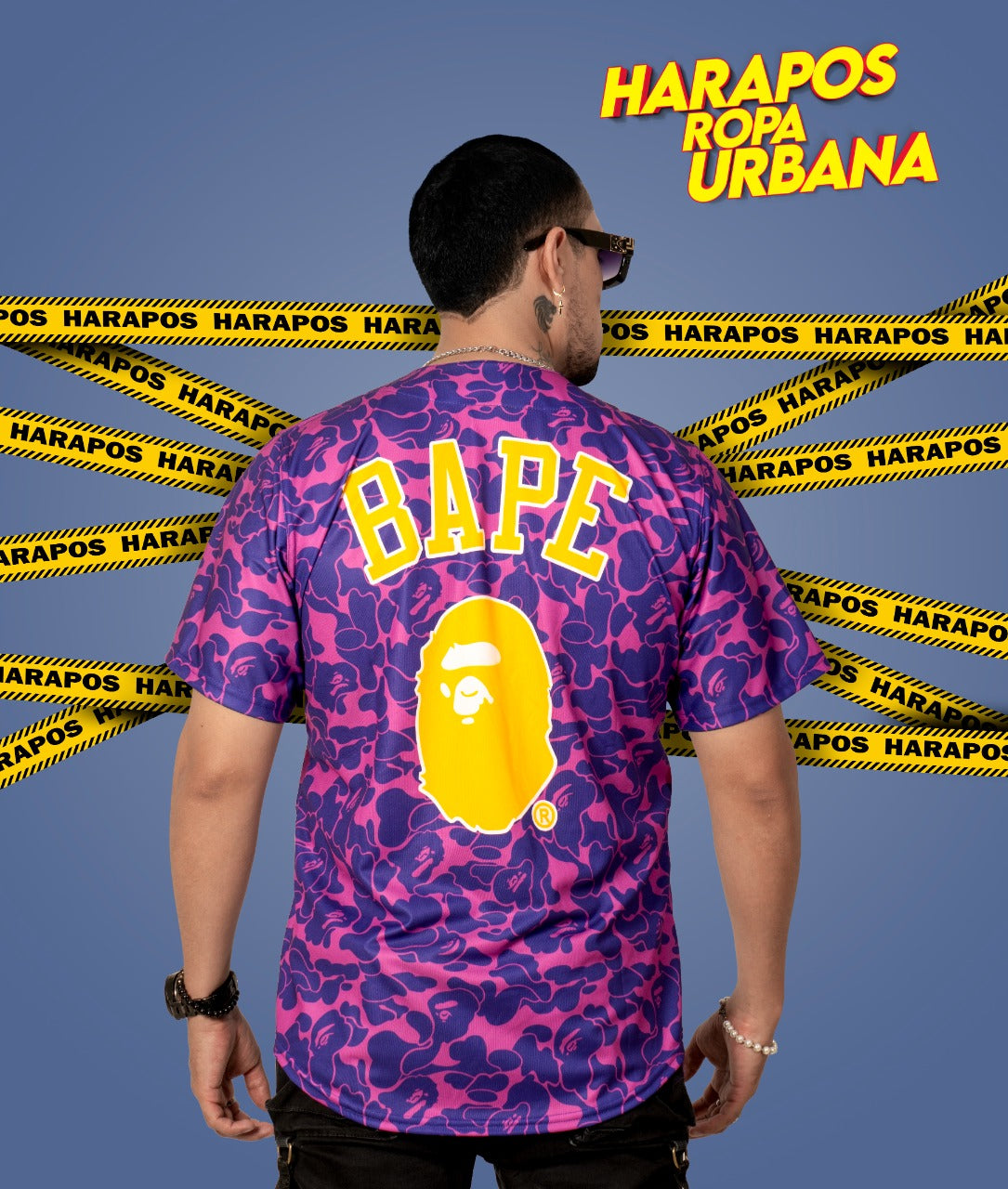 Jersey lakers bape lila camuflado