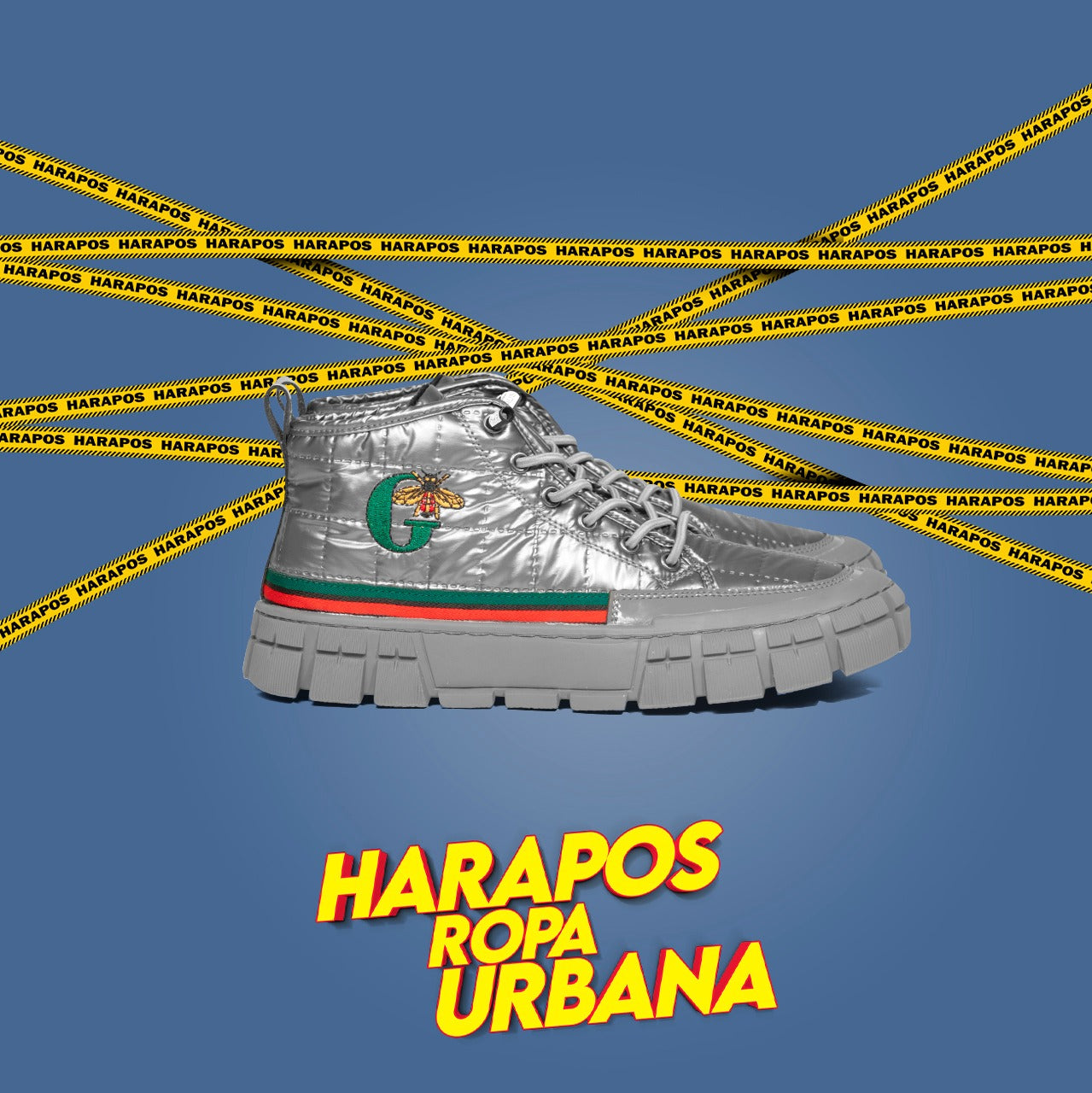 Zapatilla gucci premium botines plomos reflectivos