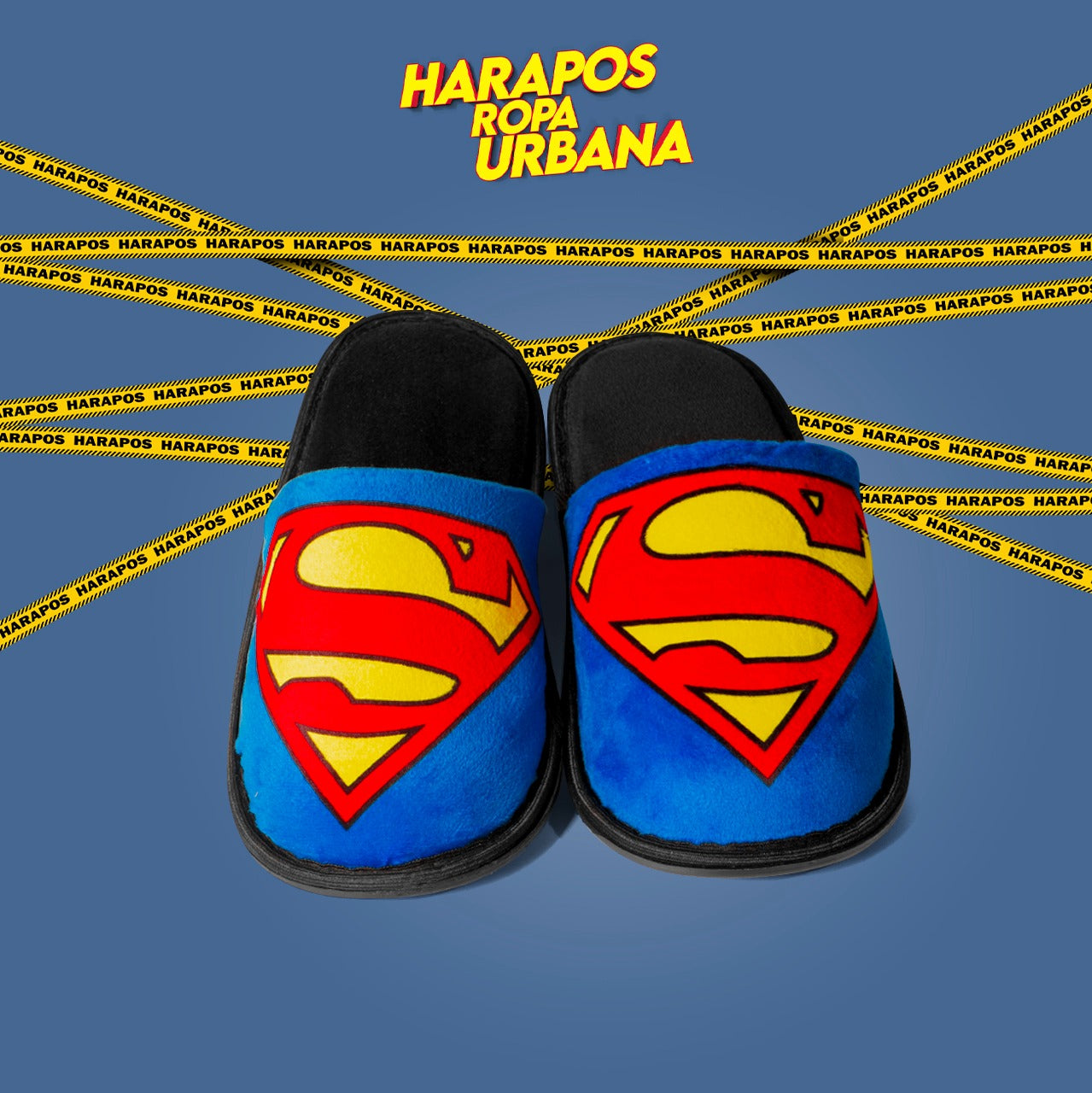 Pantuflas Superman azul