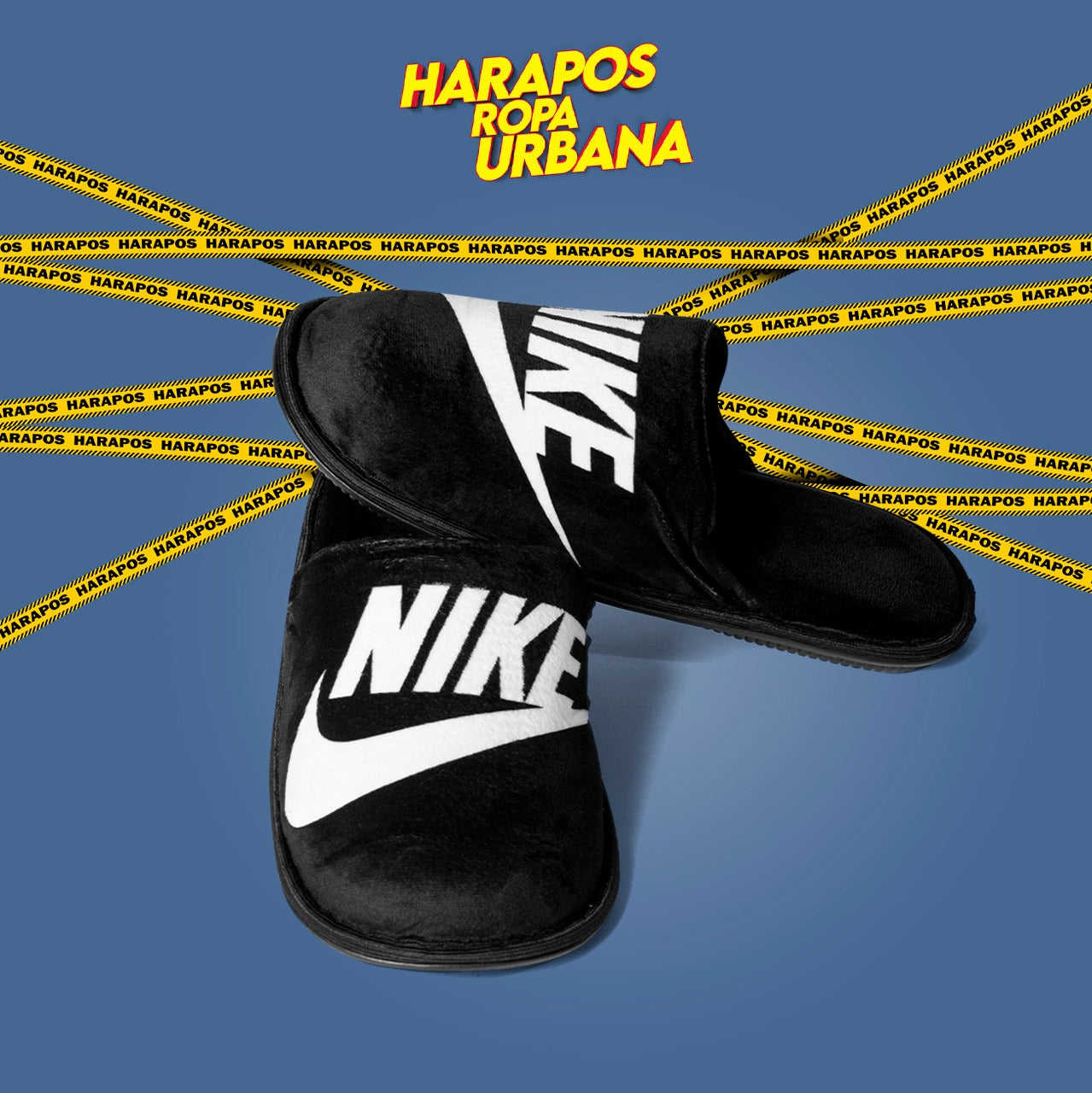 Pantuflas Nike negra