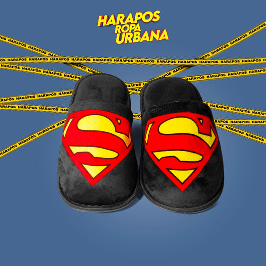 Pantuflas Superman negra