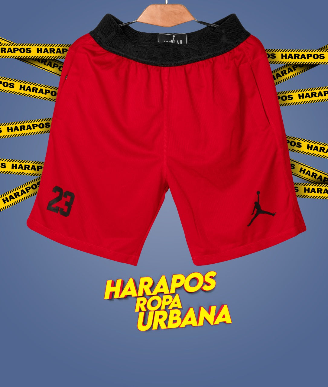 Short jordan air rojo