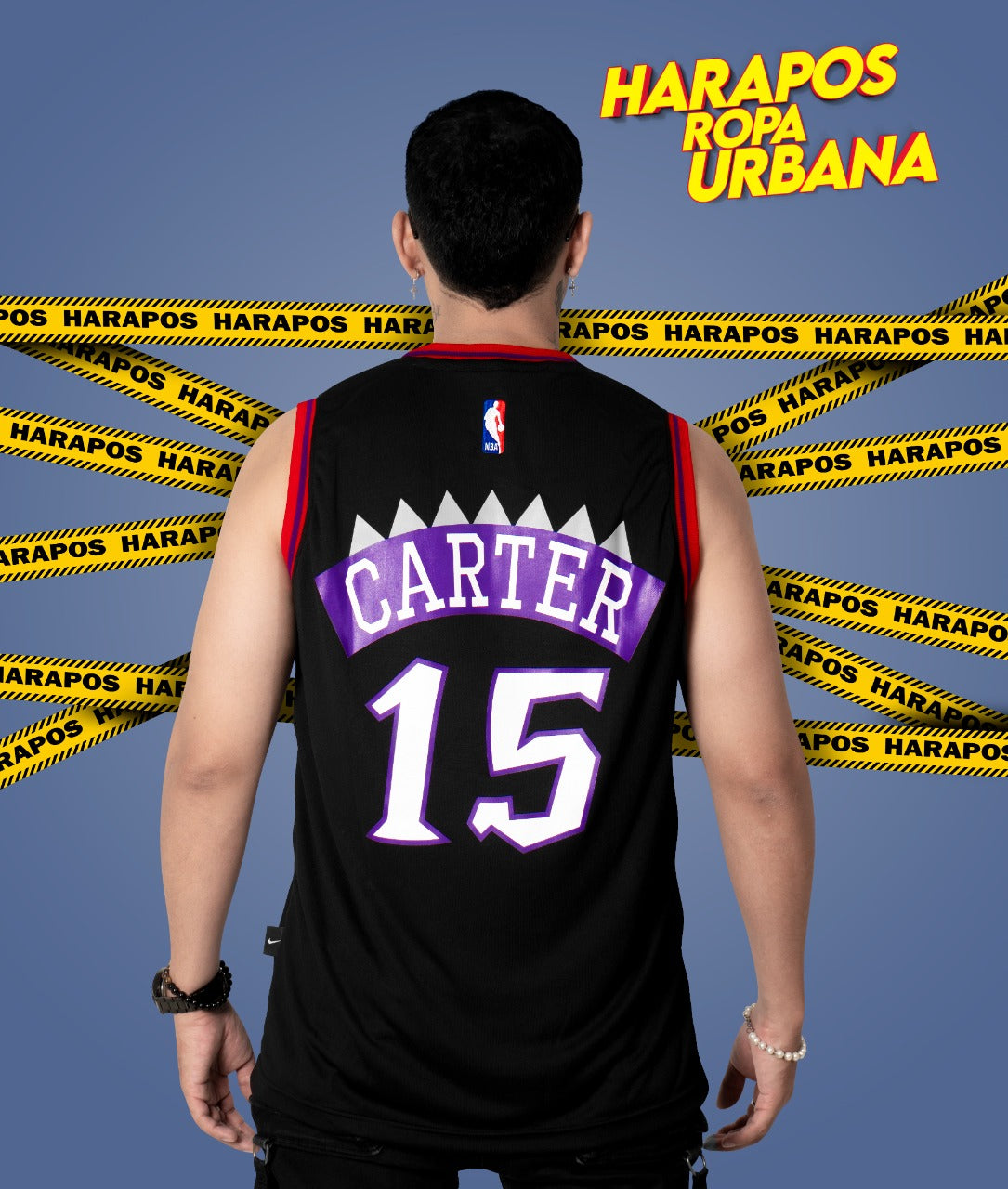 Solera Raptors negra dino rojo 15 lila